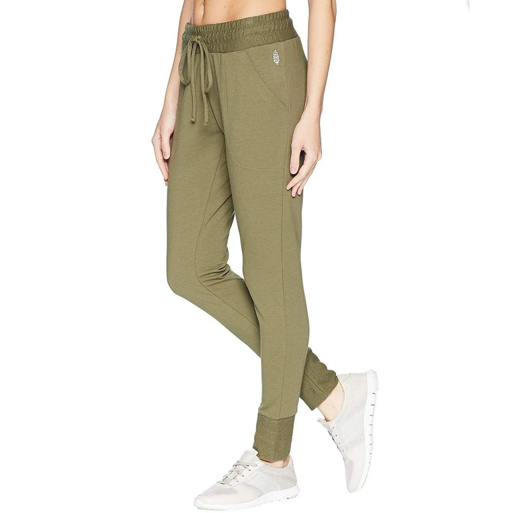 FP‎ Movement Free People Sunny Skinny Joggers Army Green Lounge Pants Womens XL
